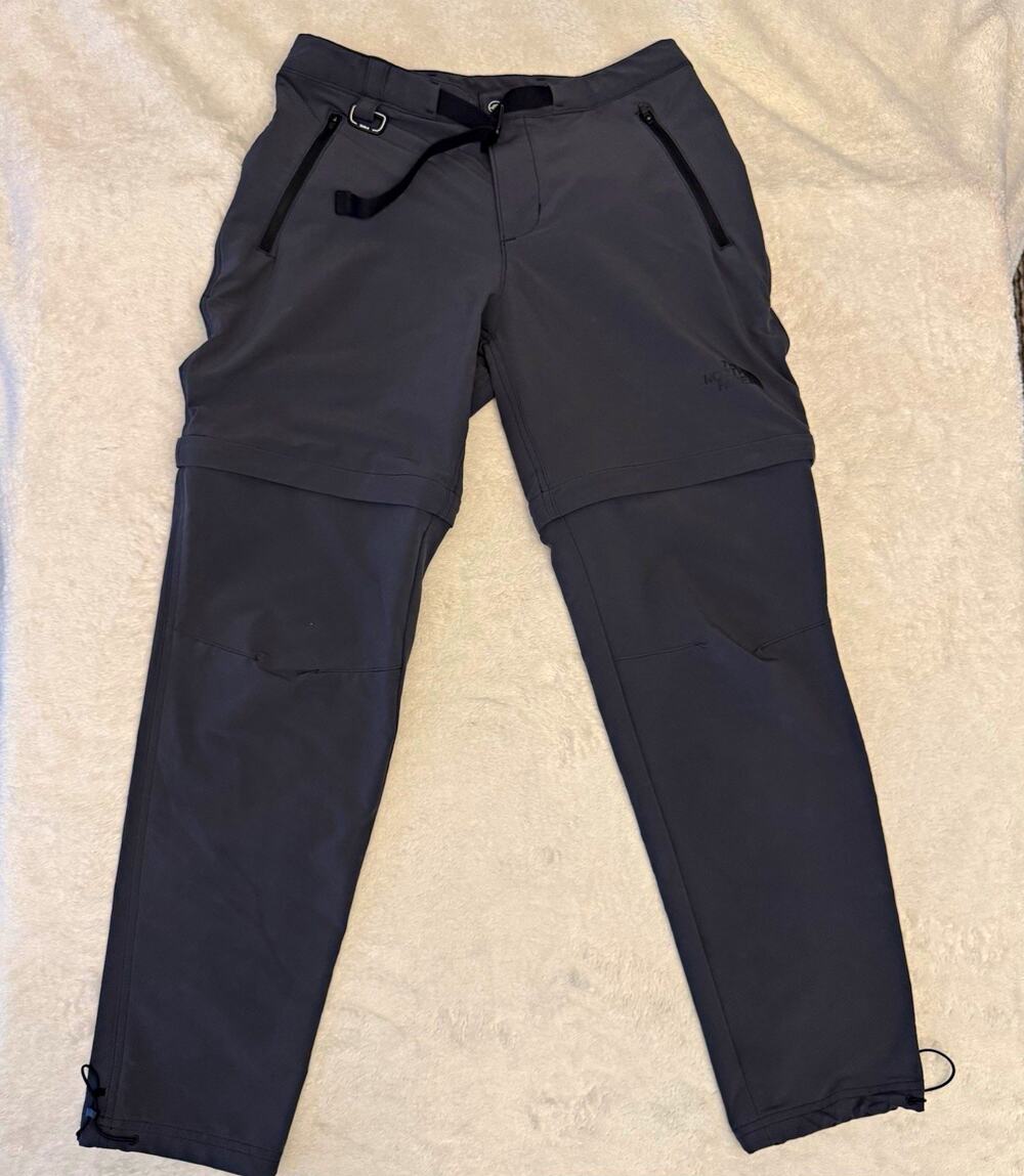 The North Face Mens FlashDry-XD Hiking Pants Gray Size S/P Polyester Blend